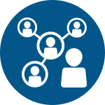 connecting people to resources icon